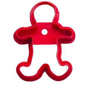 Red Boy Shaped Cookie Cutter For Baking & Crafts Vintage